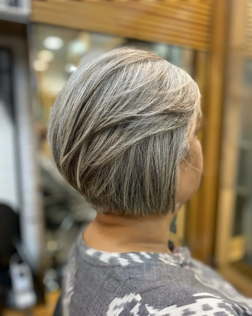 Modern Textured Bob with Subtle Highlights