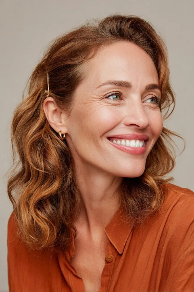 Modern Textured Waves with Subtle Highlights