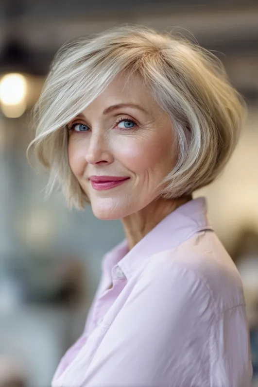 Modern Textured Wedge Bob with Soft Face-Framing Layers