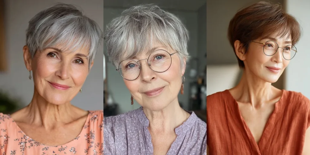 50 Glamorous Pixie Cuts with Long Bangs for Women Over 70 With Great Taste