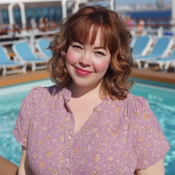 Playful Curly Lob with Soft Bangs