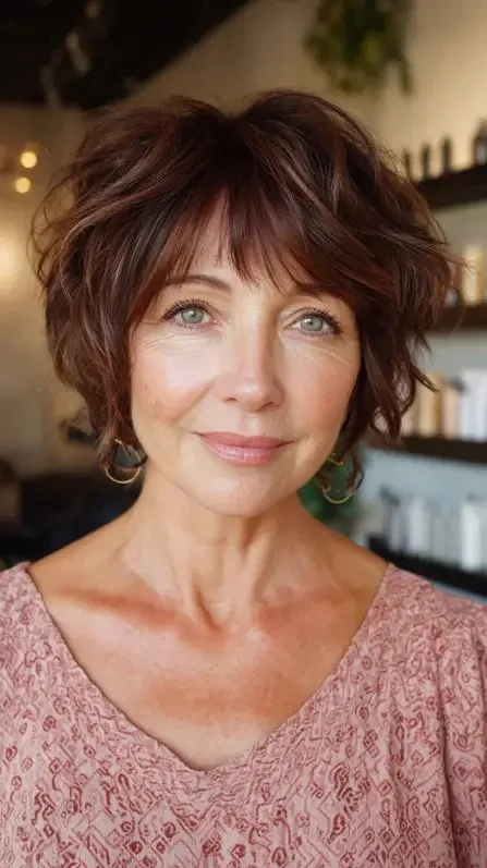 Playful Layered Bob with Effortless Waves