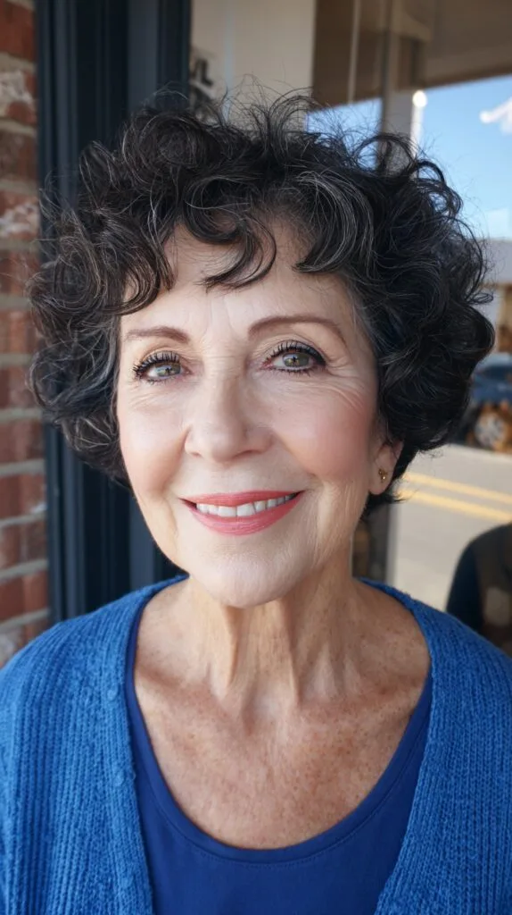 Playful Short Curly Cut with Defined Ends