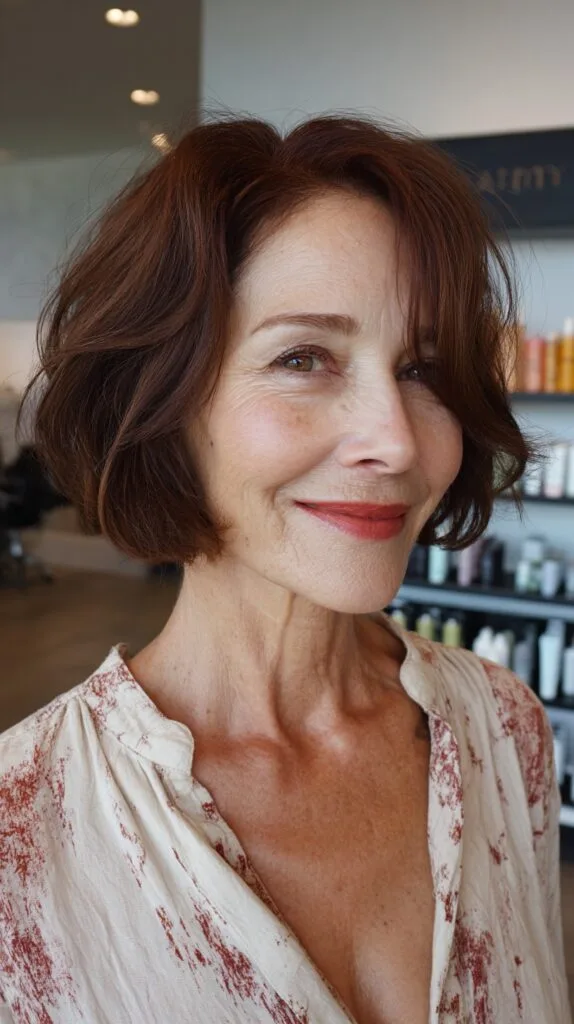 Playful Textured A-Line Bob with Soft Waves