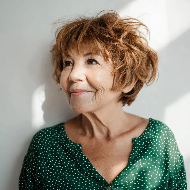 Playful Textured Bob with Lively Volume