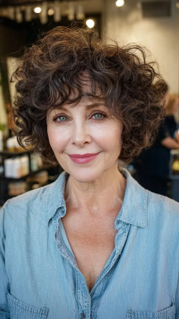 Playful Textured Curly Cut with Soft Volume