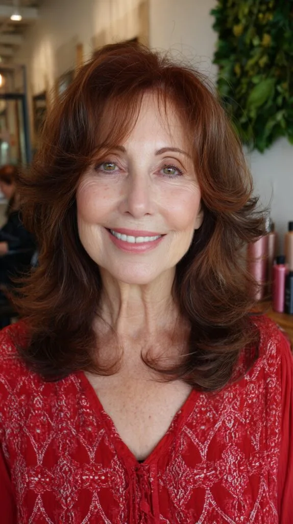 Radiant Copper Layered Mid-Length with Airy Micro-Fringe