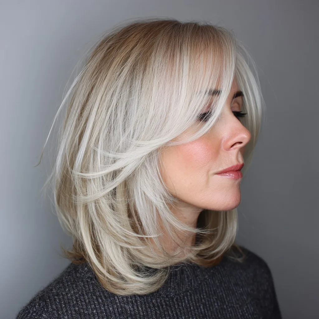 Radiant Layered Mid-Length Cut with Soft Movement