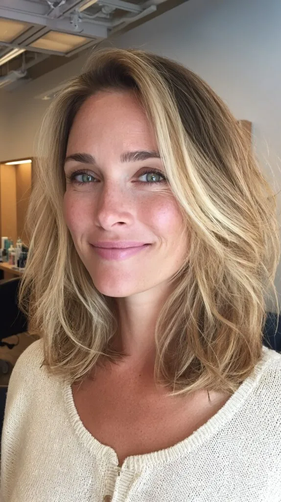 Root-Shadowed Medium Lob with Feathered Texture