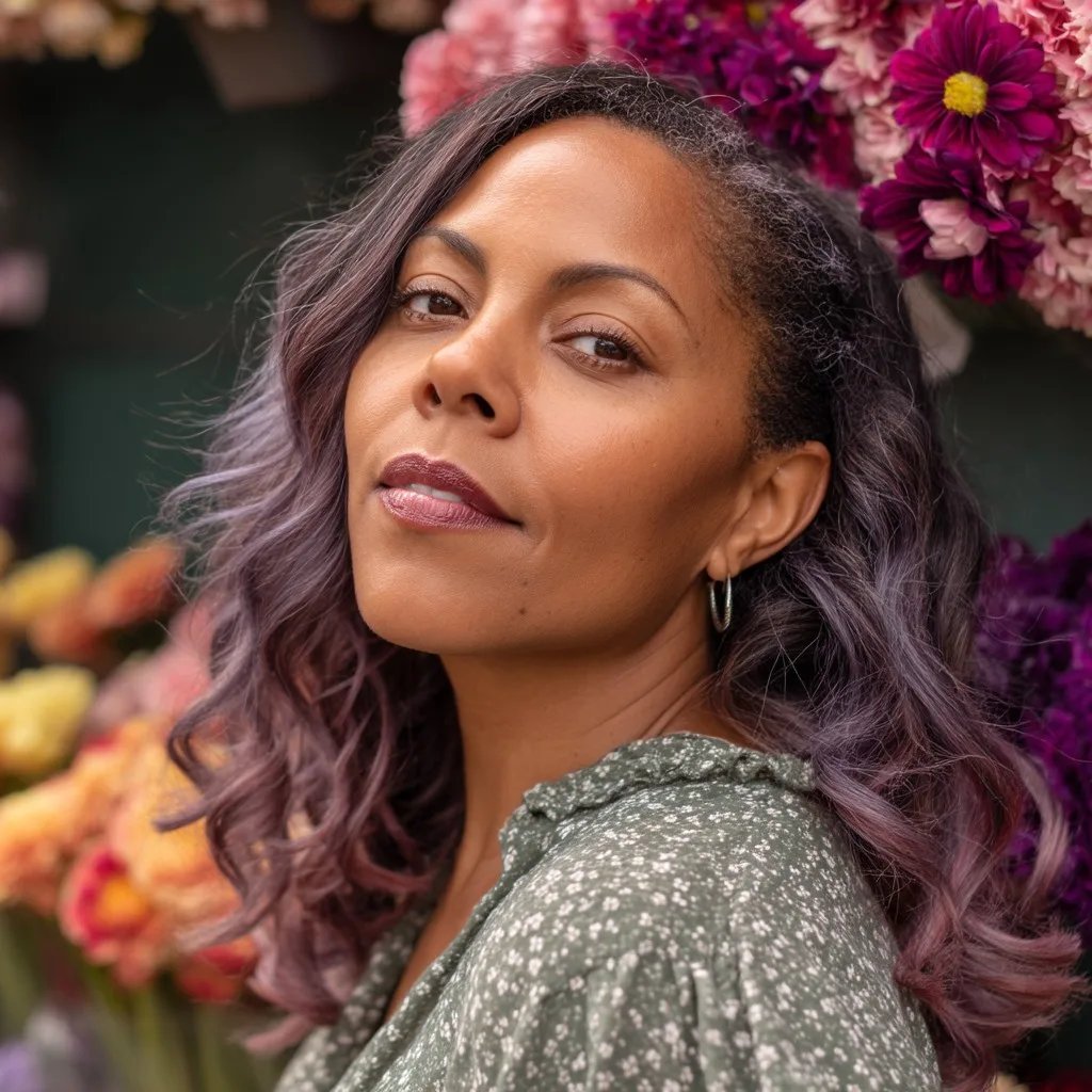 Soft Lavender-Infused Loose Waves