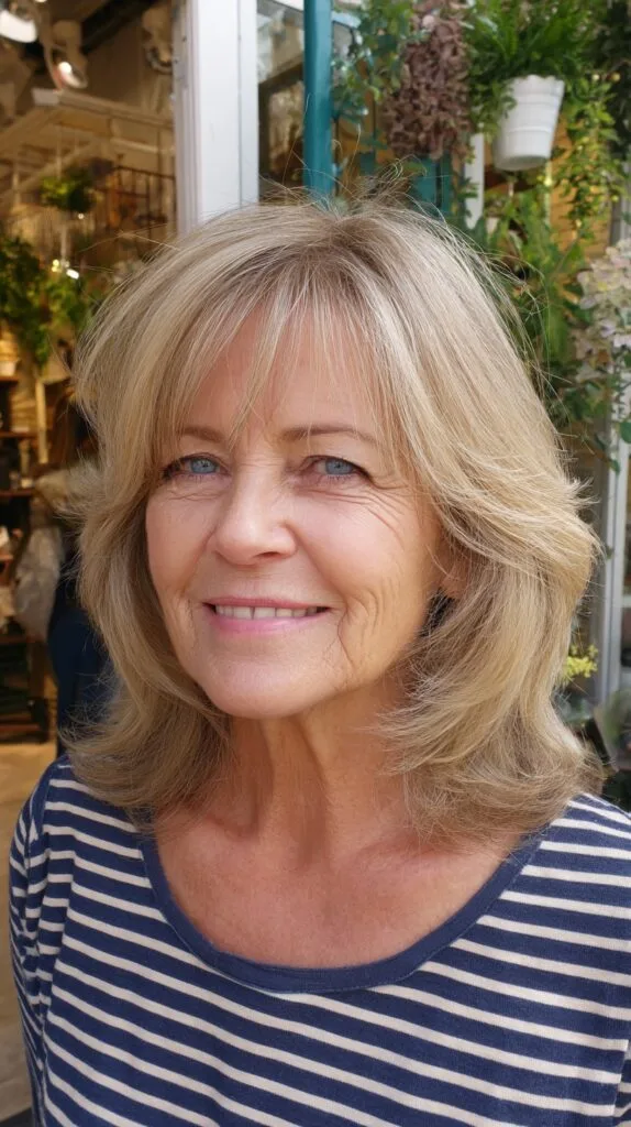 Soft Layered Shoulder-Length Cut with Wispy Micro-Bangs
