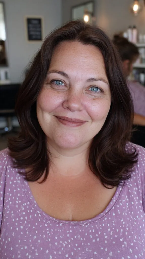 Soft Layered Waves for Thick Hair