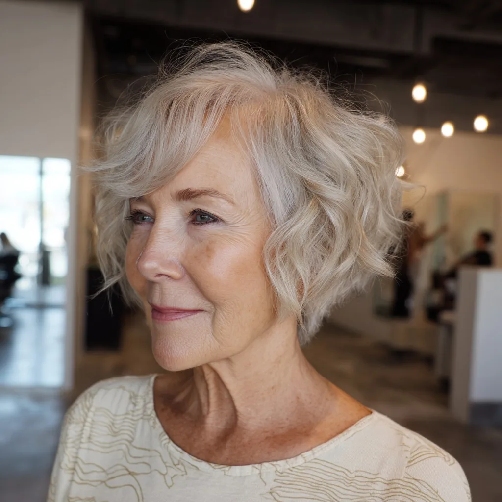 Soft Textured Bixie Shag with Gentle Waves