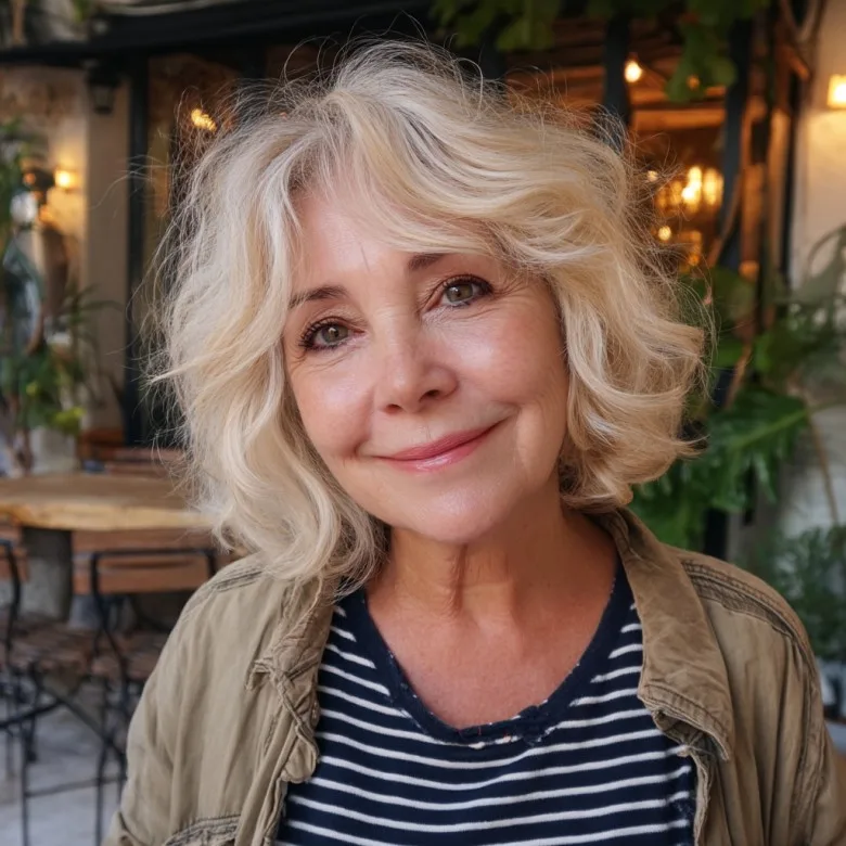 Soft Textured Bob with Gentle Waves