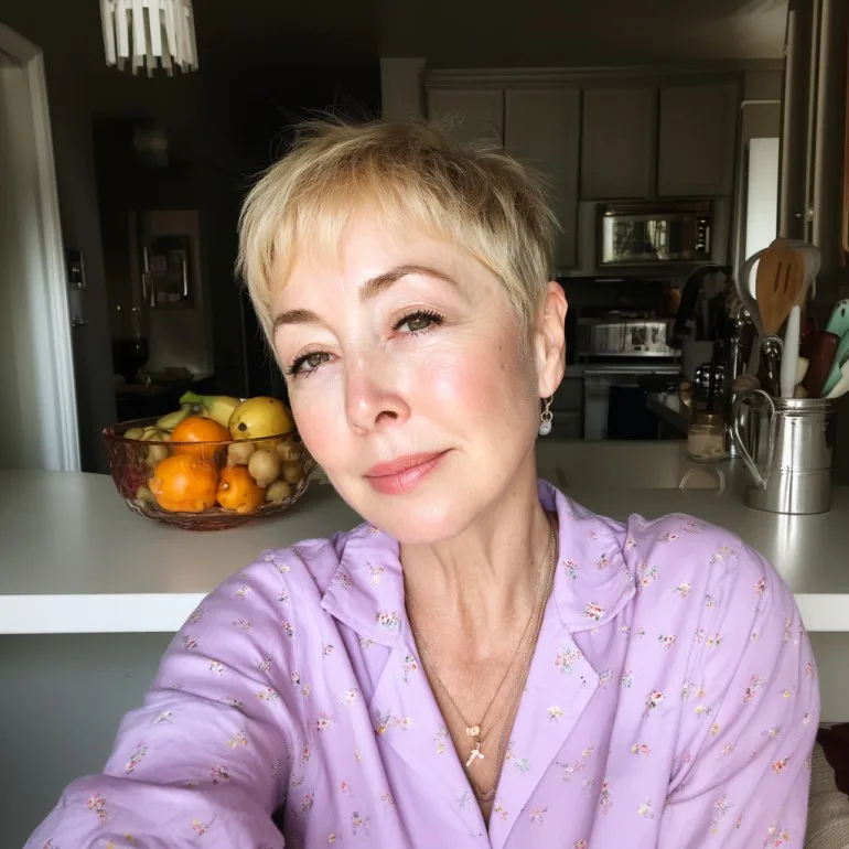 Soft Textured Pixie Cut with Subtle Highlights