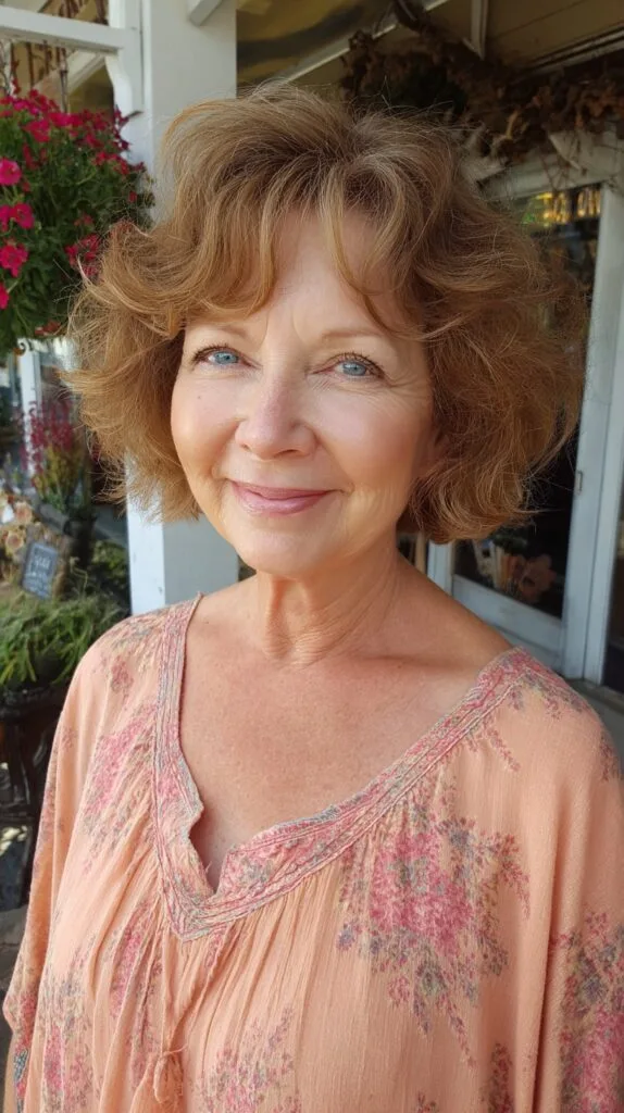 Soft Wispy Draped Bob with Built-In Crown Lift