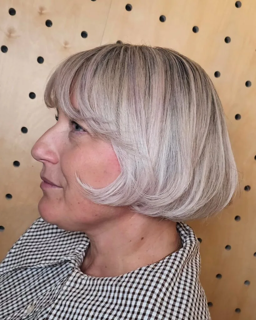 Stylish Blunt Bob with Soft Face-Framing Layers