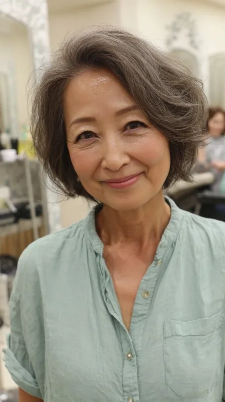 Stylish Jagged Bob with Soft Volume and Natural Movement