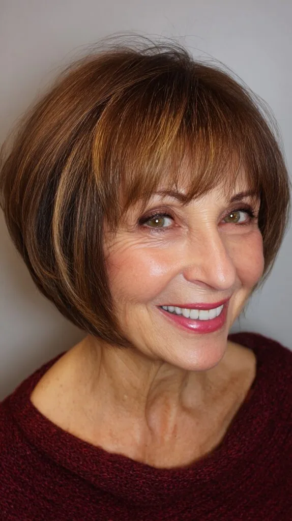Stylish Rounded Bob with Subtle Layers