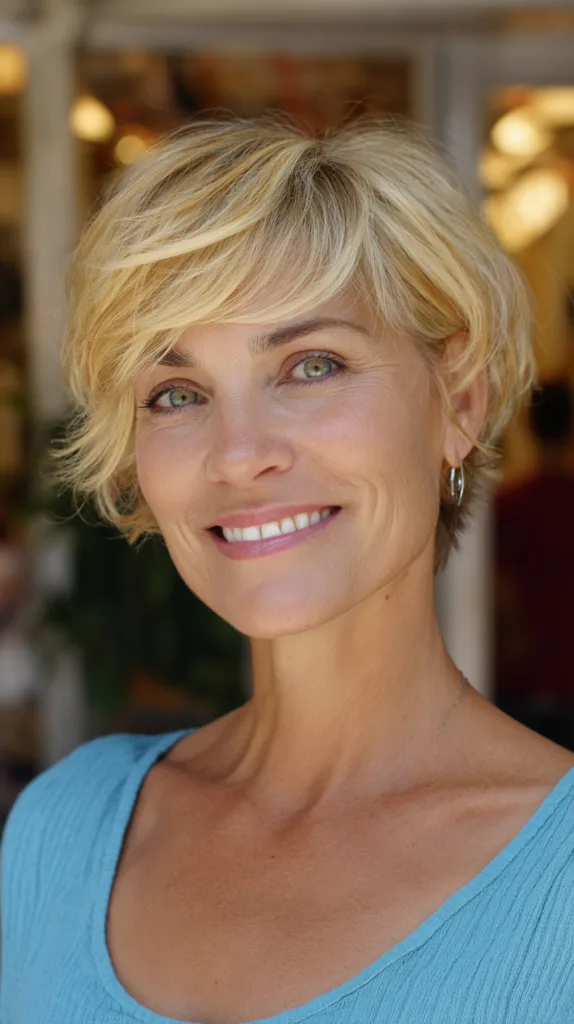 Stylish Short Wavy Cut with Textured Layers