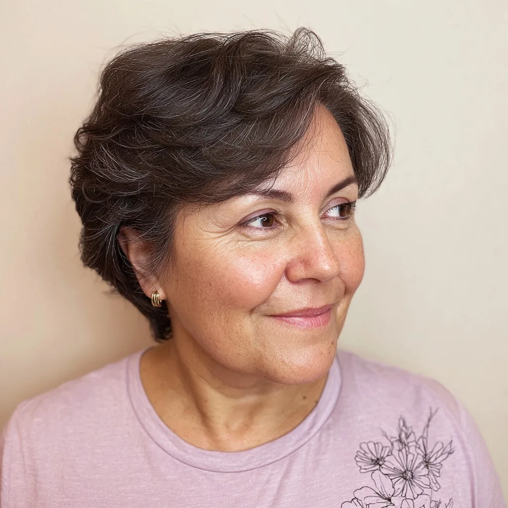 Stylish Softly Layered Short Cut with Textured Ends