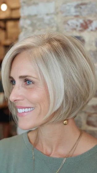 Stylish Softly Textured Bob with Subtle Highlights