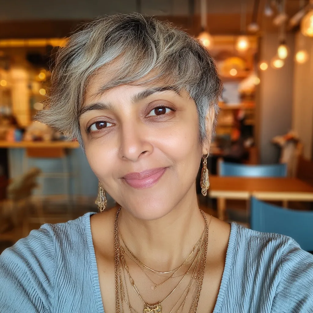 Stylish Textured Mixie Haircut with Soft Layers