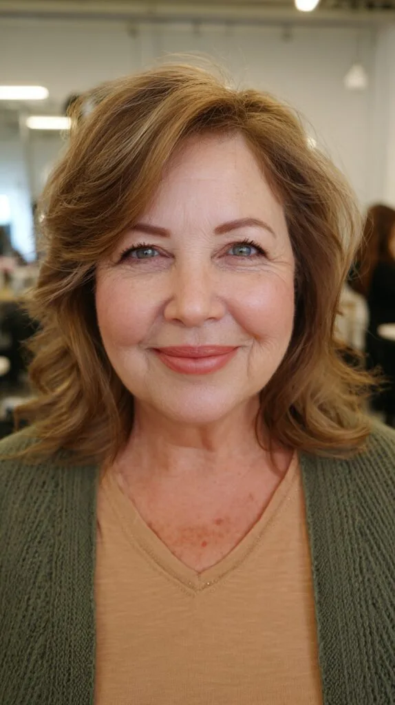 Subtle Chestnut Waves With Face-Framing Layers