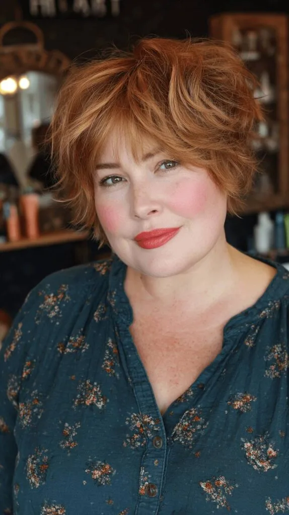 Textured Bixie Cut with Lively Volume