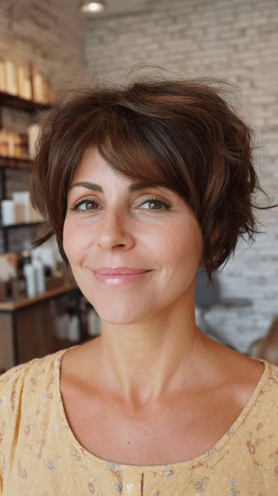 Textured Bixie Cut with Soft Volume