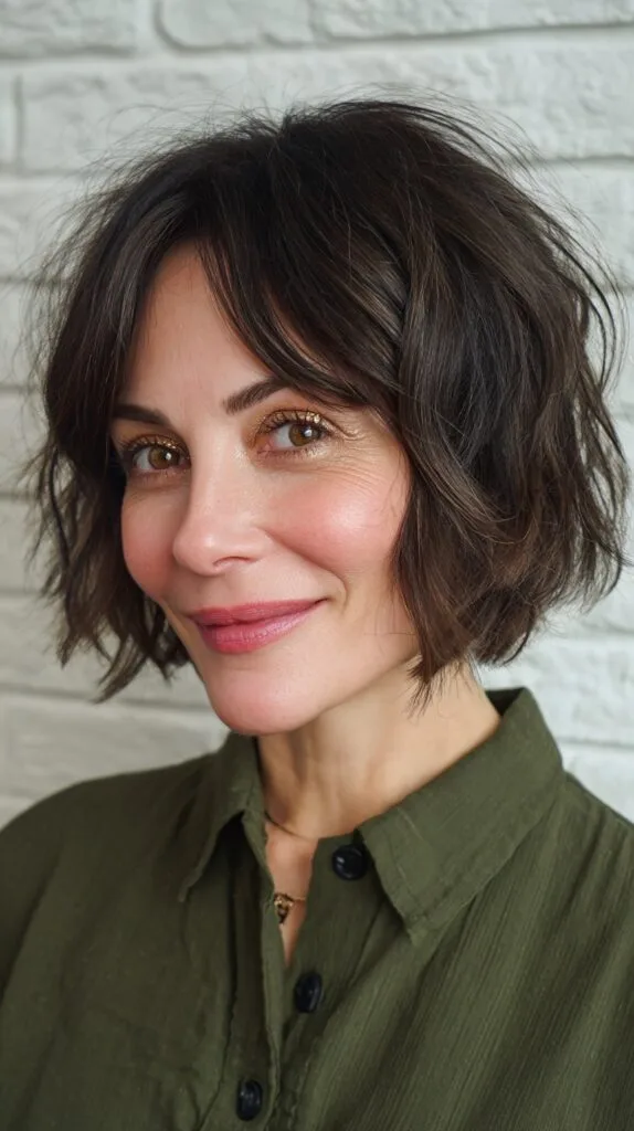 Textured Bob with Soft Face-Framing Layers