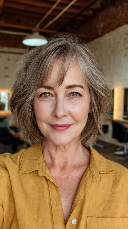 Textured Bob with Subtle Face-Framing Layers
