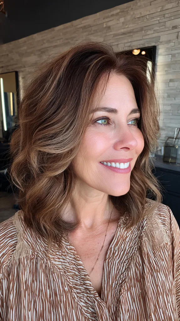 Textured Chocolate Waves with Subtle Highlights