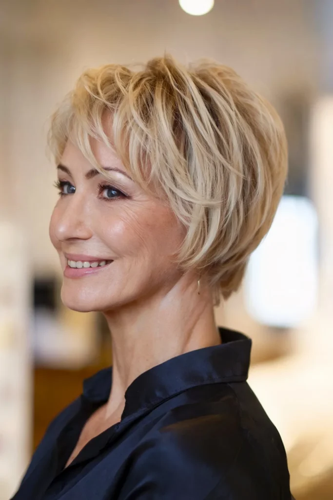 Textured Choppy Layers on a Pixie Bob