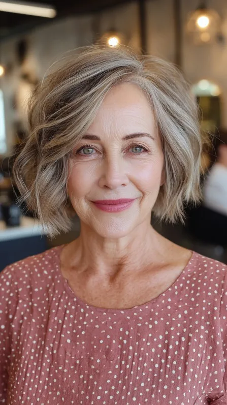 Textured Jagged Bob with Soft Movement