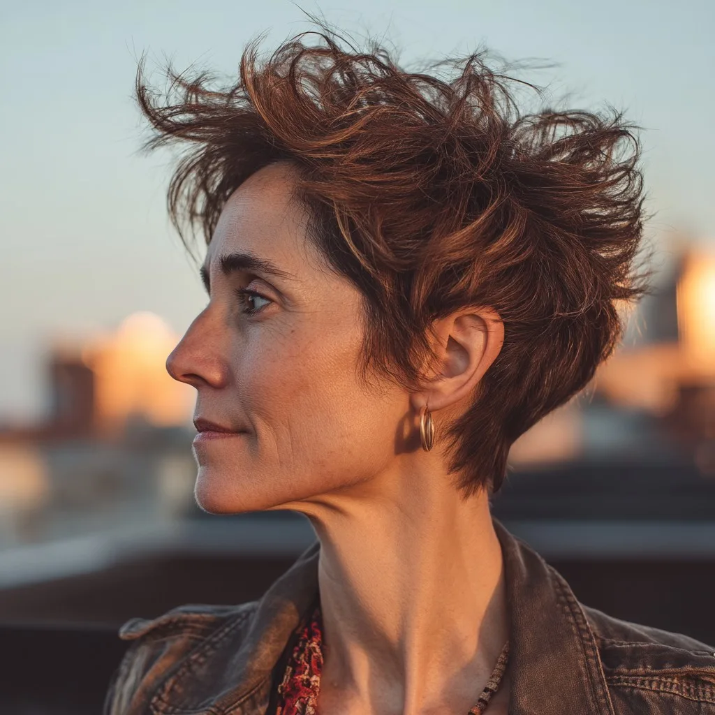 Textured Pixie Cut with Effortless Volume