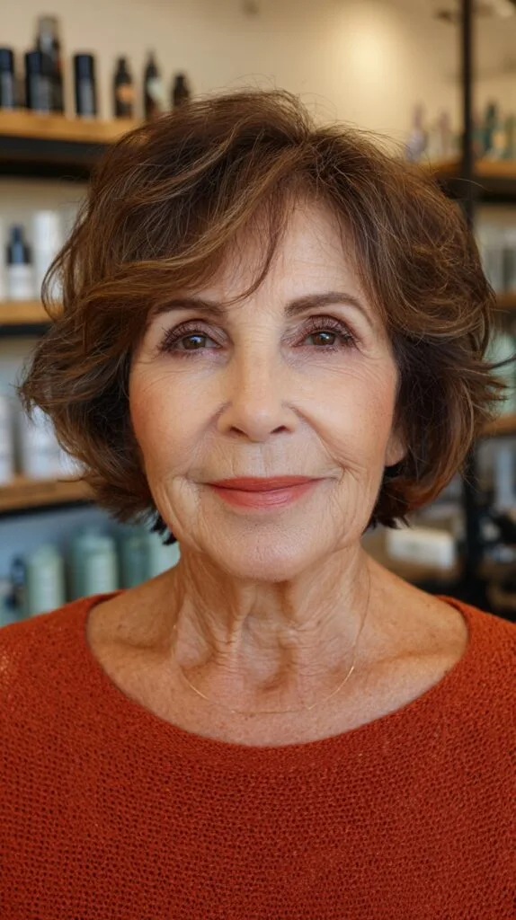 Textured Short Bob with Feathered Layers