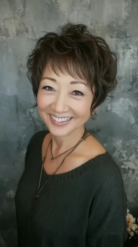 Textured Short Crop with Bouncy Layers