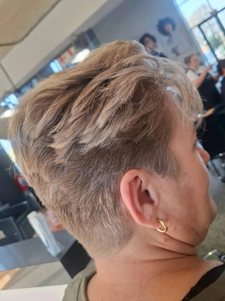 Textured Short Crop with Soft Layers
