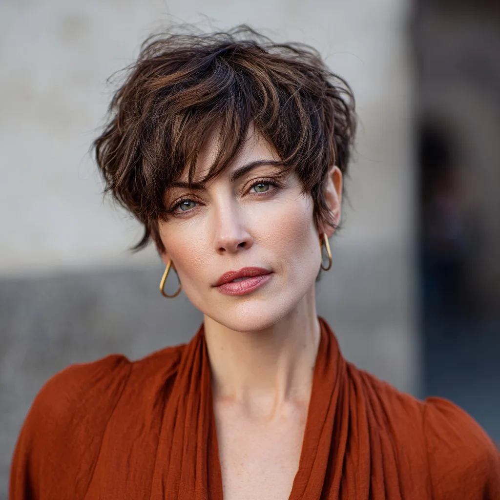 Textured Short Crop with Soft Waves