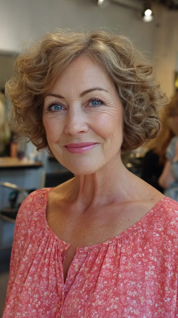 Textured Short Curly Cut with Soft Definition