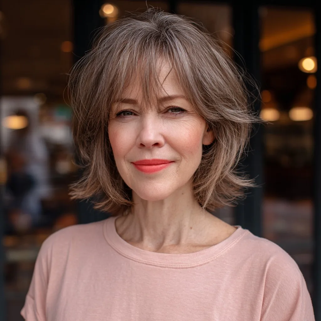 Textured Short Cut with Feathered Layers