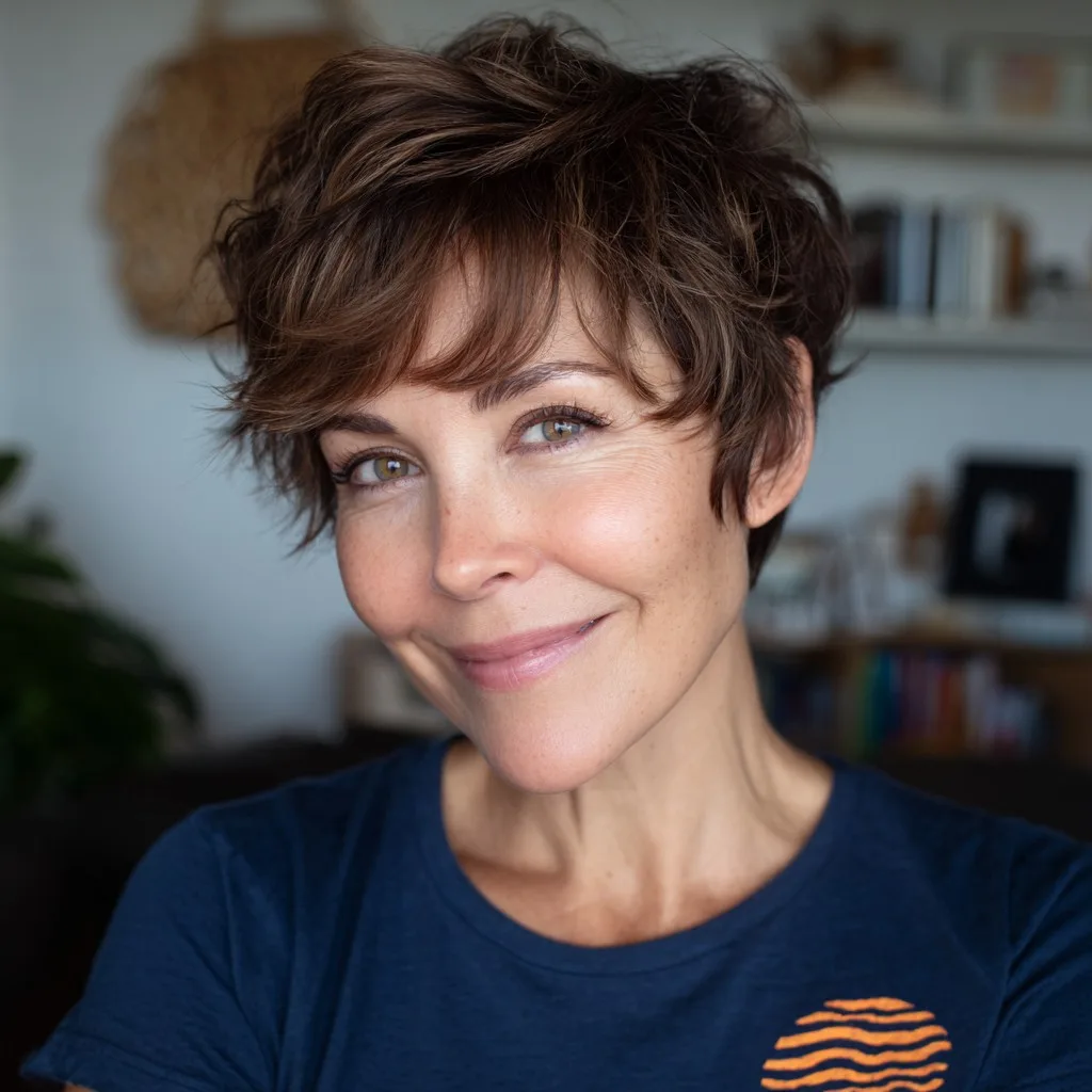 Textured Short Cut with Soft Layers
