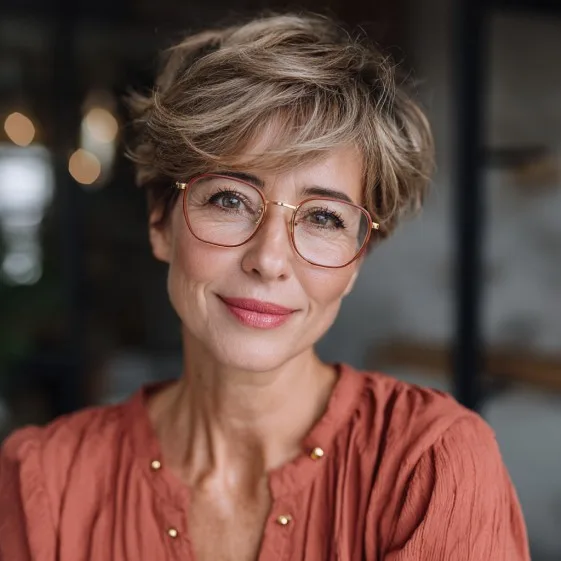 Textured Short Pixie Cut with Soft Layers