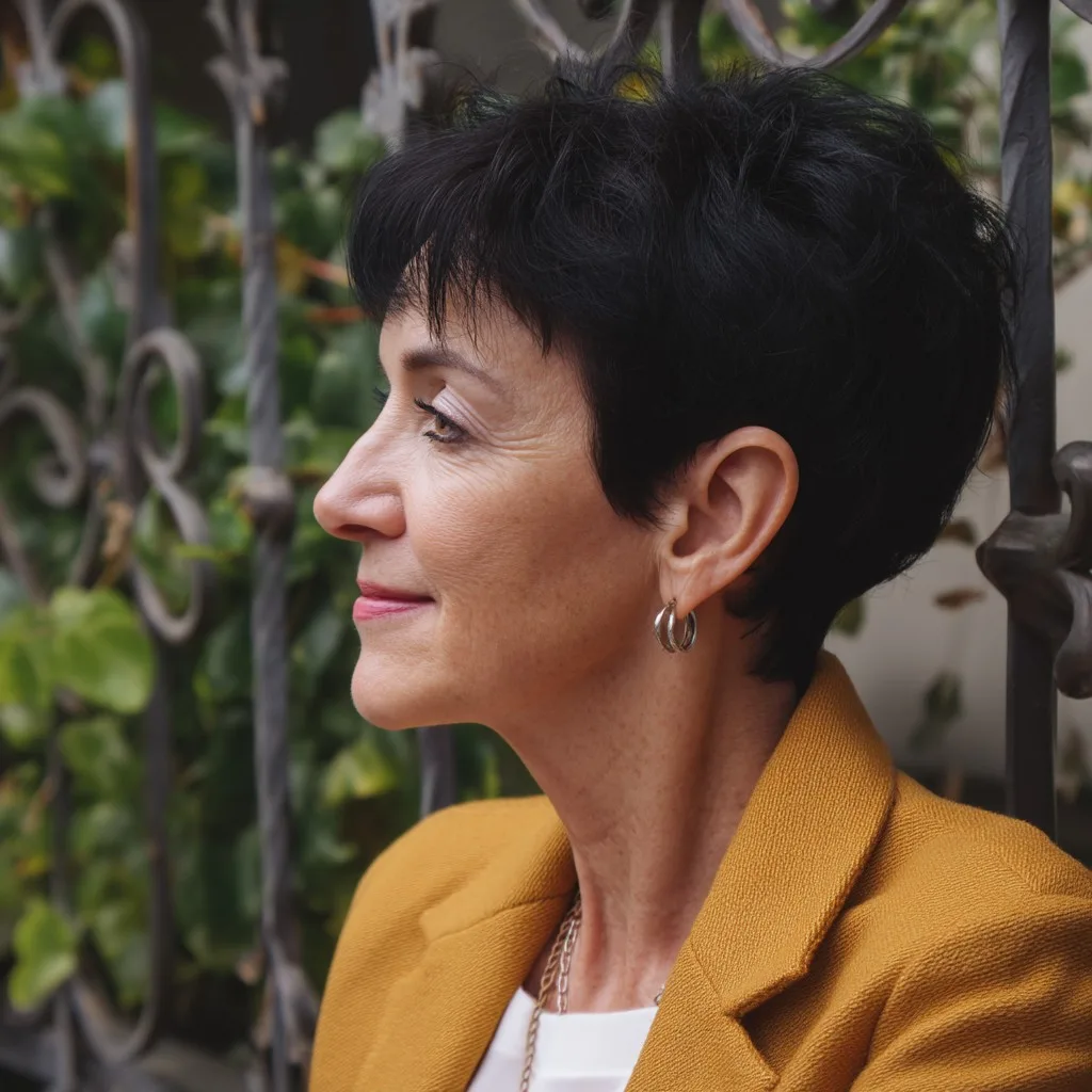 Textured Short Pixie Cut with Soft Layers