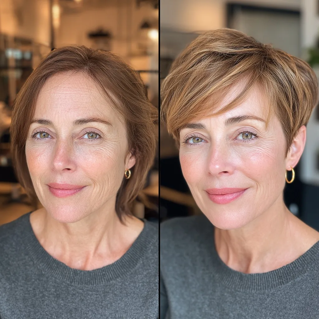 Textured Short Pixie with Subtle Volume