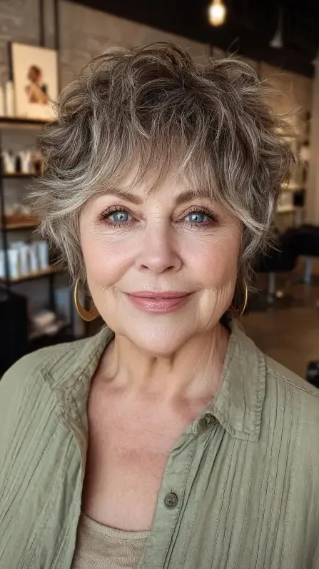 Textured Short Shag with Effortless Volume