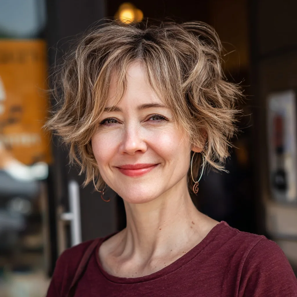 Textured Short Shag with Lively Movement