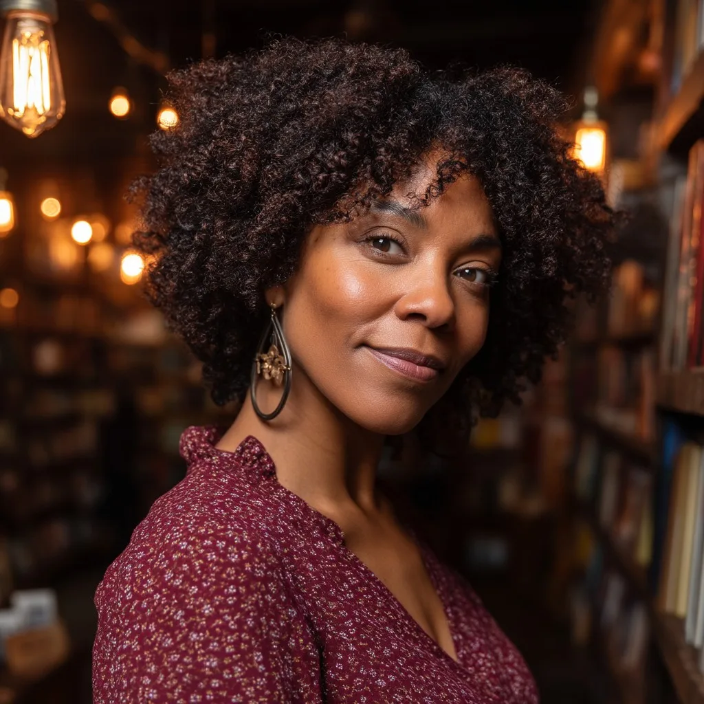 Textured Shoulder-Length Curly Cut with Defined Volume