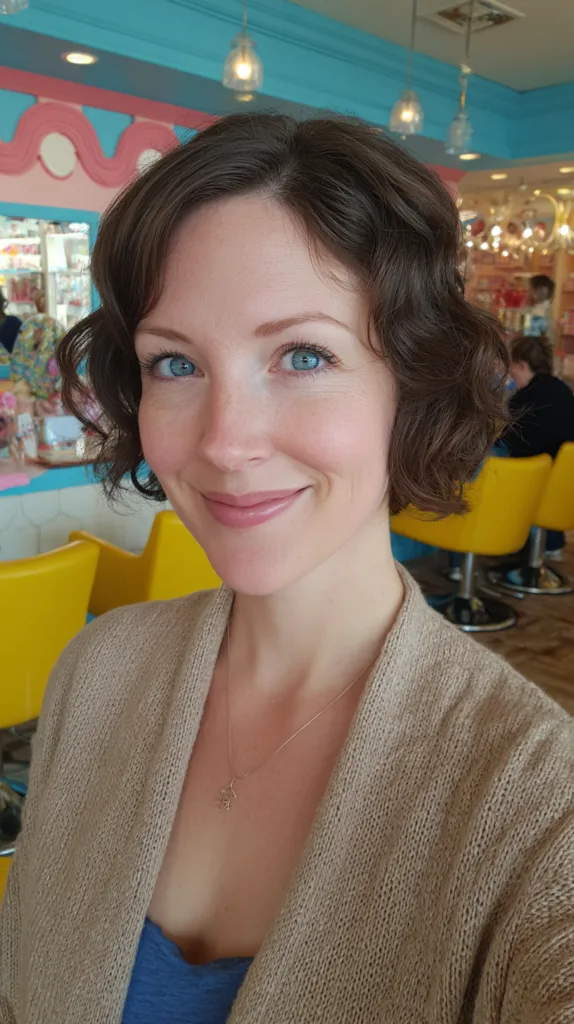 Textured Wavy Bob with Face-Framing Layers